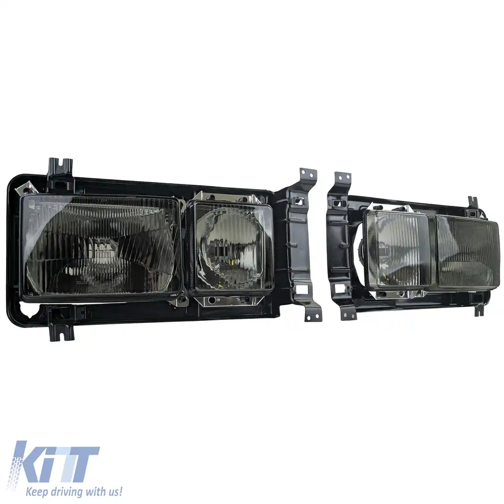 Faruri dreptunghiulare Karat Faruri duble Fum negru potrivite pentru VW Bus T3 80-92-image-6200877