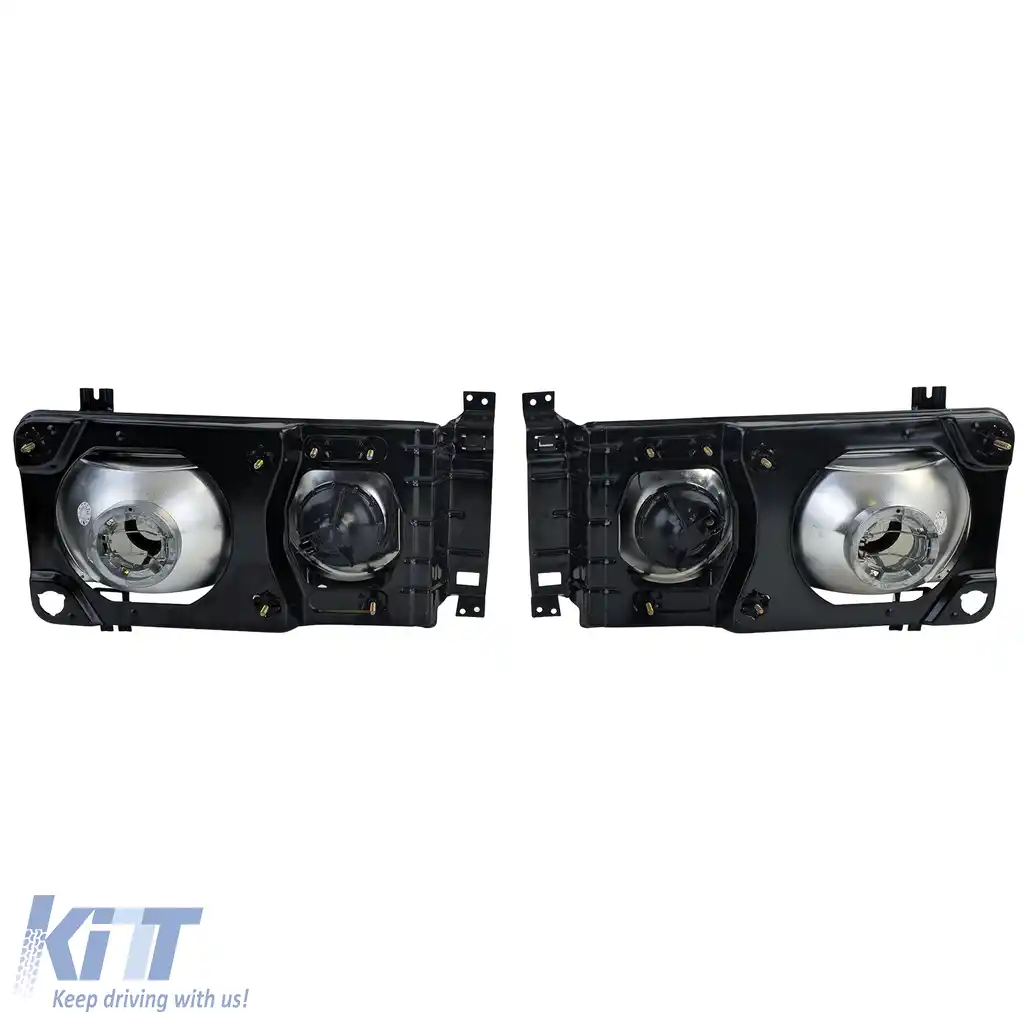 Faruri dreptunghiulare Karat Faruri duble Fum negru potrivite pentru VW Bus T3 80-92-image-6200878