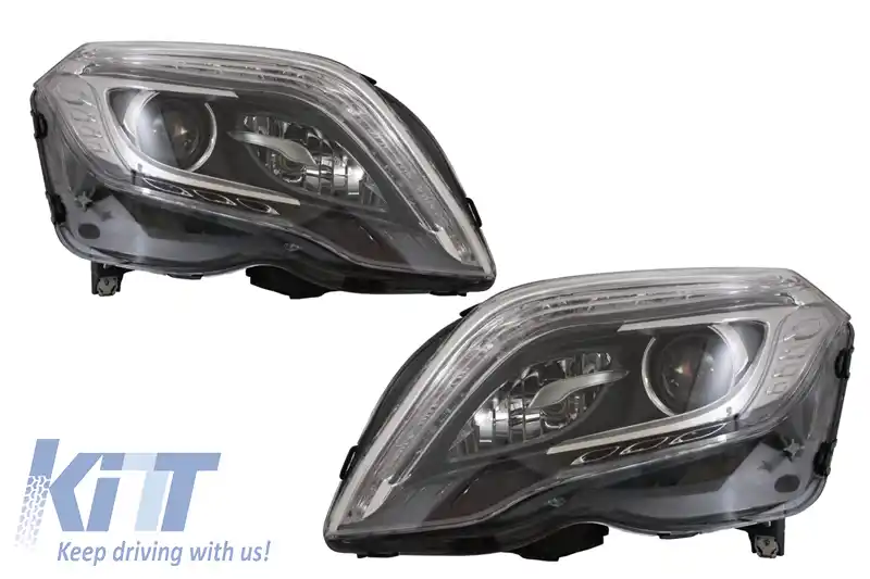 Faruri Facelift LED DRL compatibil cu Mercedes GLK X204 (2013-2015)