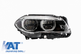 Faruri Full LED Angel Eyes compatibil cu BMW Seria 5 F10 F11 LCI (2014-2017)-image-6011703