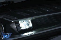 Faruri Full LED compatibil cu Audi A4 B8.5 Facelift  (2012-2015) Negru Semnal Dinamic A4 B9.5 Design-image-6088124