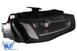 Faruri Full LED compatibil cu Audi A4 B8.5 Facelift  (2012-2015) Negru Semnal Dinamic A4 B9.5 Design-image-6088127