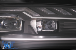 Faruri Full LED compatibil cu Audi A4 B8.5 Facelift  (2012-2015) Negru Semnal Dinamic A4 B9.5 Design-image-6088128