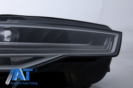 Faruri Full LED compatibil cu Audi A6 4G C7 (2011-2018) Facelift Matrix Design Semnalizare Dinamica Secventiala-image-6052117