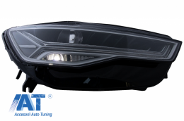 Faruri Full LED compatibil cu Audi A6 4G C7 (2011-2018) Facelift Matrix Design Semnalizare Dinamica Secventiala-image-6052120