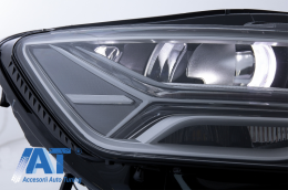 Faruri Full LED compatibil cu Audi A6 4G C7 (2011-2018) Facelift Matrix Design Semnalizare Dinamica Secventiala-image-6052123