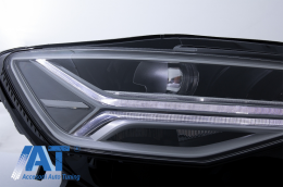 Faruri Full LED compatibil cu Audi A6 4G C7 (2011-2018) Facelift Matrix Design Semnalizare Dinamica Secventiala-image-6052125