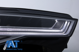 Faruri Full LED compatibil cu Audi A6 4G C7 (2011-2018) Facelift Matrix Design Semnalizare Dinamica Secventiala-image-6052126