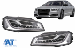 Faruri Full LED compatibil cu Audi A8 Sedan Facelift 4H D4 (2014-2017) Facelift Matrix Design-image-6081457