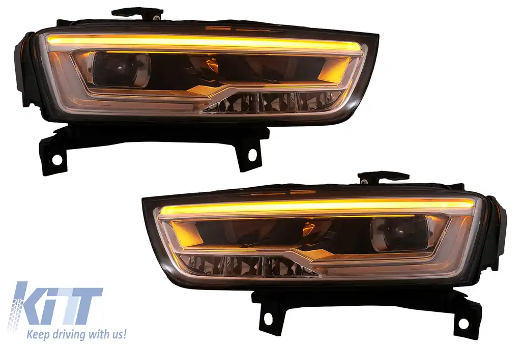 Faruri Full LED compatibil cu Audi Q3 8U Facelift (2014-2017) Conversie de la Xenon la LED