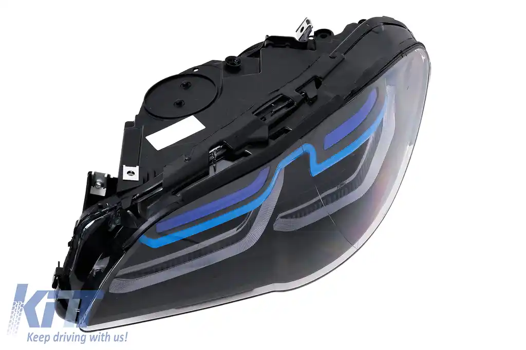 Faruri Full LED compatibil cu BMW F10 F11 5 Seria (2011-2013) cu Xenon Conversie la Design G30-image-6211393