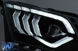 Faruri Full LED compatibil cu Ford Mustang V (2010-2014) cu Semnal Dinamic Secvential-image-6089471
