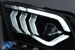 Faruri Full LED compatibil cu Ford Mustang V (2010-2014) cu Semnal Dinamic Secvential-image-6089473
