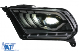 Faruri Full LED compatibil cu Ford Mustang V (2010-2014) cu Semnal Dinamic Secvential-image-6089480