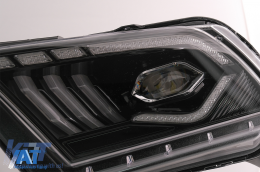 Faruri Full LED compatibil cu Ford Mustang V (2010-2014) cu Semnal Dinamic Secvential-image-6089485