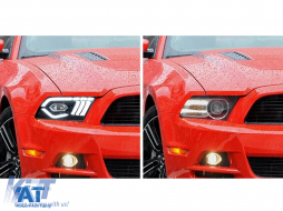 Faruri Full LED compatibil cu Ford Mustang V (2010-2014) cu Semnal Dinamic Secvential-image-6089675