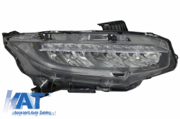 Faruri Full LED compatibil cu HONDA Civic Mk10 FC/FK (2016-Up) Sedan & Hatchback Semnalizare Dinamica-image-6032458