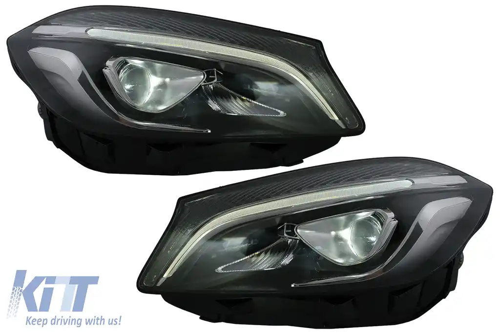 Faruri Full LED compatibil cu Mercedes A-Class W176 (2012-2018) doar pentru Halogen