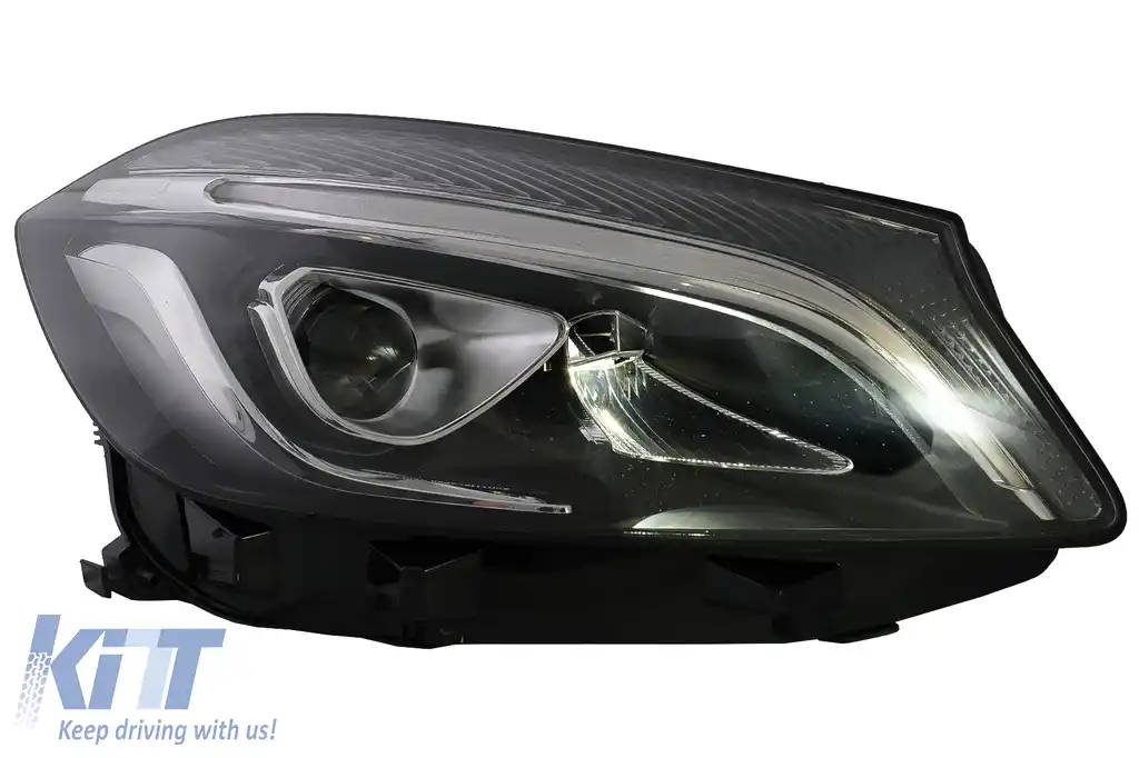 Faruri Full LED compatibil cu Mercedes A-Class W176 (2012-2018) doar pentru Halogen-image-6095008