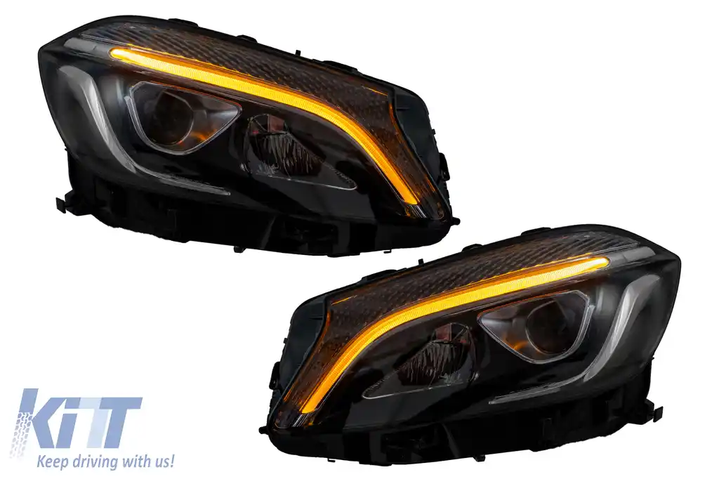 Faruri Full LED compatibil cu Mercedes A-Class W176 (2012-2018) doar pentru Xenon-image-6127020
