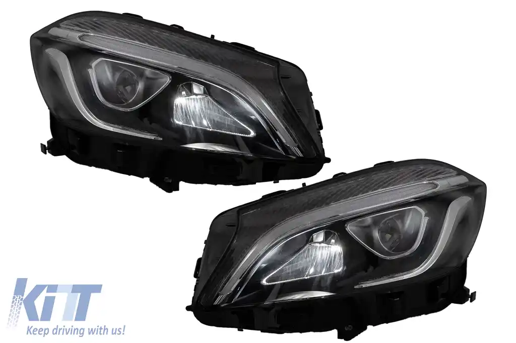 Faruri Full LED compatibil cu Mercedes A-Class W176 (2012-2018) doar pentru Xenon-image-6127022