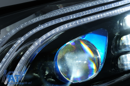 Faruri Full LED compatibil cu Mercedes C-Class W205 S205 (2014-2020) LHD W222 Design-image-6091831