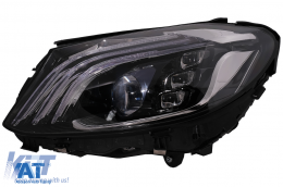 Faruri Full LED compatibil cu Mercedes C-Class W205 S205 (2014-2020) LHD W222 Design-image-6091837