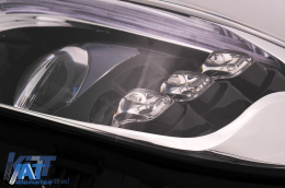 Faruri Full LED compatibil cu Mercedes C-Class W205 S205 (2014-2020) LHD W222 Design-image-6091839