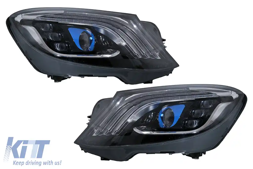 Faruri Full LED compatibil cu Mercedes S-Class W222 (2013-2017) Facelift Design Semnal Dinamic