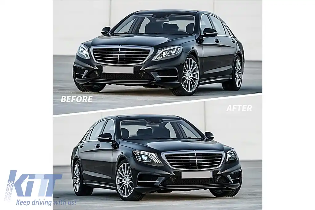 Faruri Full LED compatibil cu Mercedes S-Class W222 (2013-2017) Facelift Design Semnal Dinamic-image-6103516