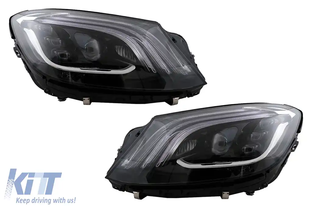 Faruri Full LED compatibil cu Mercedes S-Class W222 (2013-2017) Negru