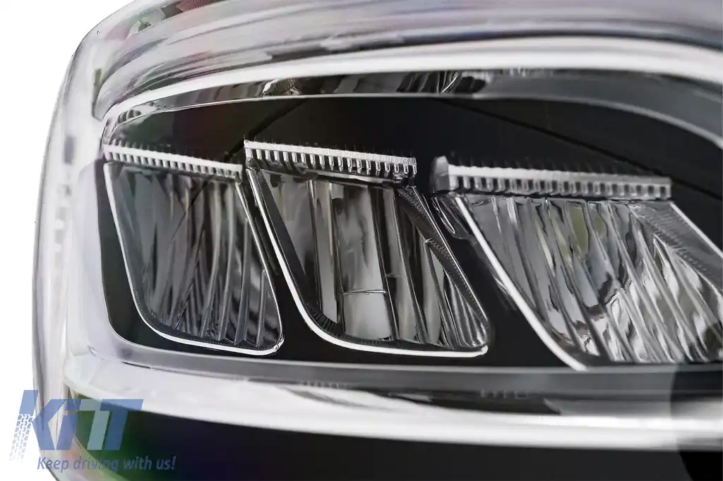 Faruri Full LED compatibil cu Mercedes Sprinter W907 Halogen (2019-2023) Negru-image-6211477