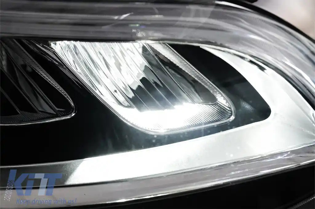 Faruri Full LED compatibil cu Mercedes Sprinter W907 Halogen (2019-2023) Negru-image-6211484