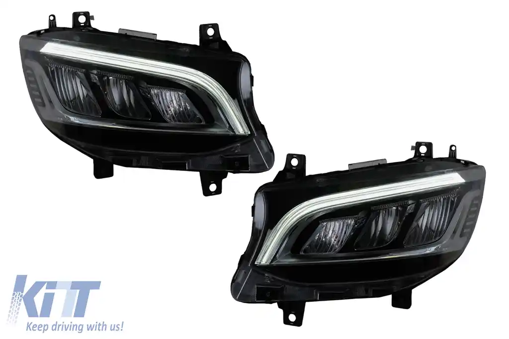 image-49-Faruri Full LED compatibil cu Mercedes Sprinter W907 Halogen (2019-2023) Negru