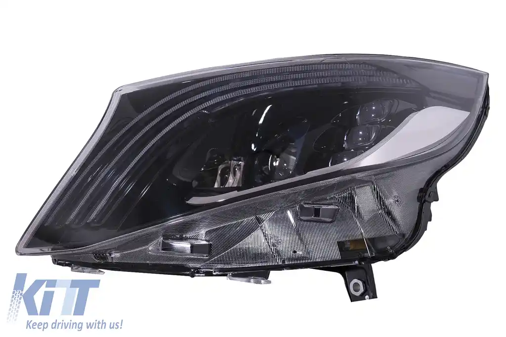 Faruri Full LED compatibil cu Mercedes V-Class W447 (2016-2020) Negru-image-6103297