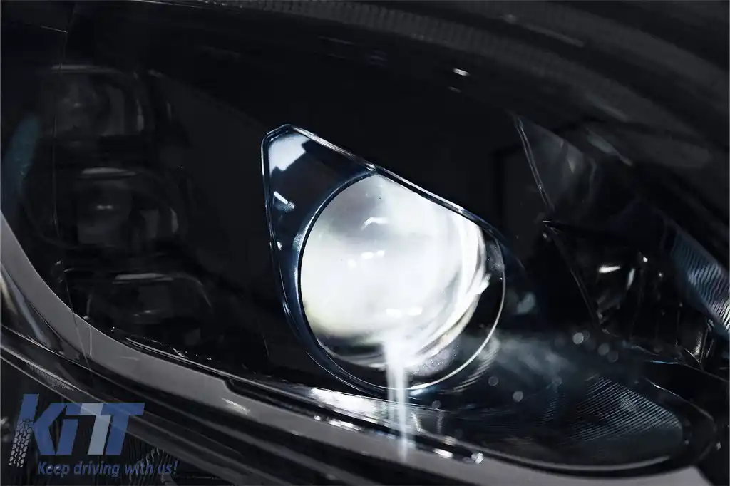 Faruri Full LED compatibil cu Mercedes V-Class Vito W447 (2014-2024) Negru Semnal Dinamic-image-6164820