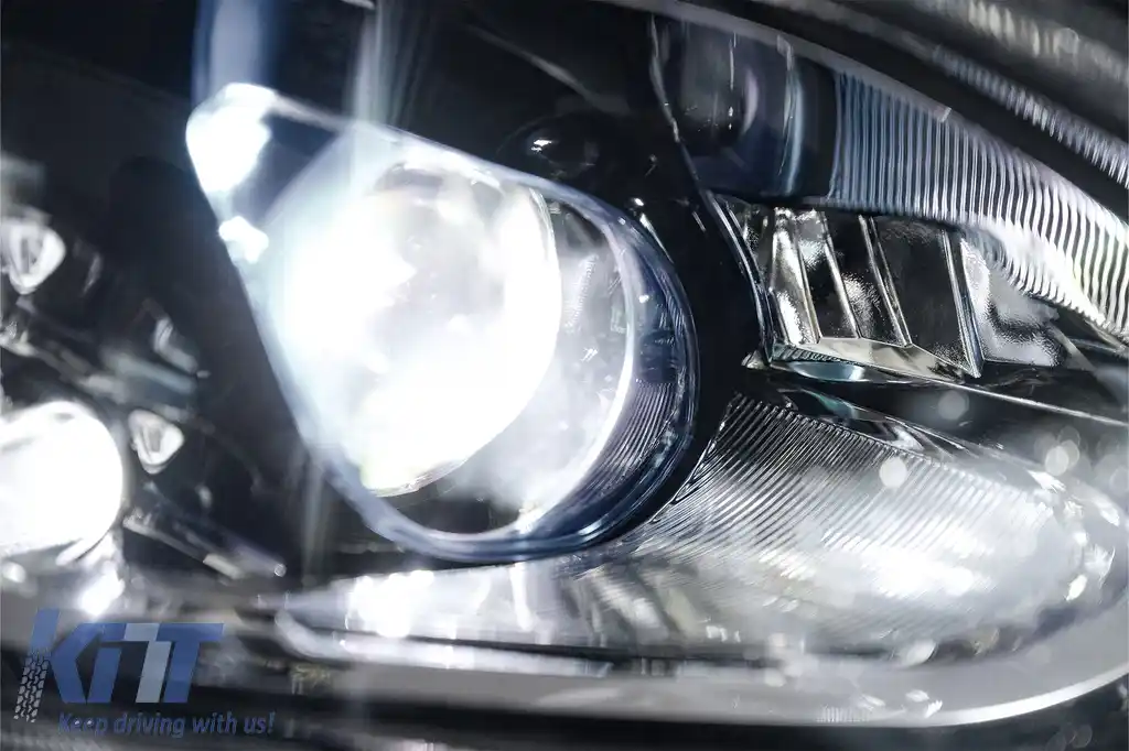 Faruri Full LED compatibil cu Mercedes V-Class Vito W447 (2014-2024) Negru Semnal Dinamic-image-6164824