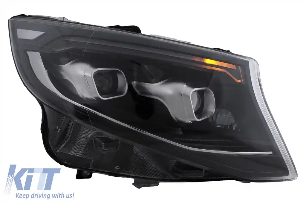Faruri Full LED compatibil cu Mercedes V-Class W447 (2014-2023) Negru-image-6128128