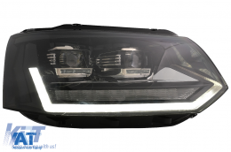 Faruri Full LED compatibil cu VW Transporter Caravelle Multivan T5 Facelift (2010-2015) cu Semnal Dinamic Secvential-image-6089353