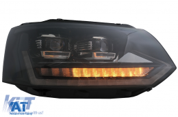 Faruri Full LED compatibil cu VW Transporter Caravelle Multivan T5 Facelift (2010-2015) cu Semnal Dinamic Secvential-image-6089367