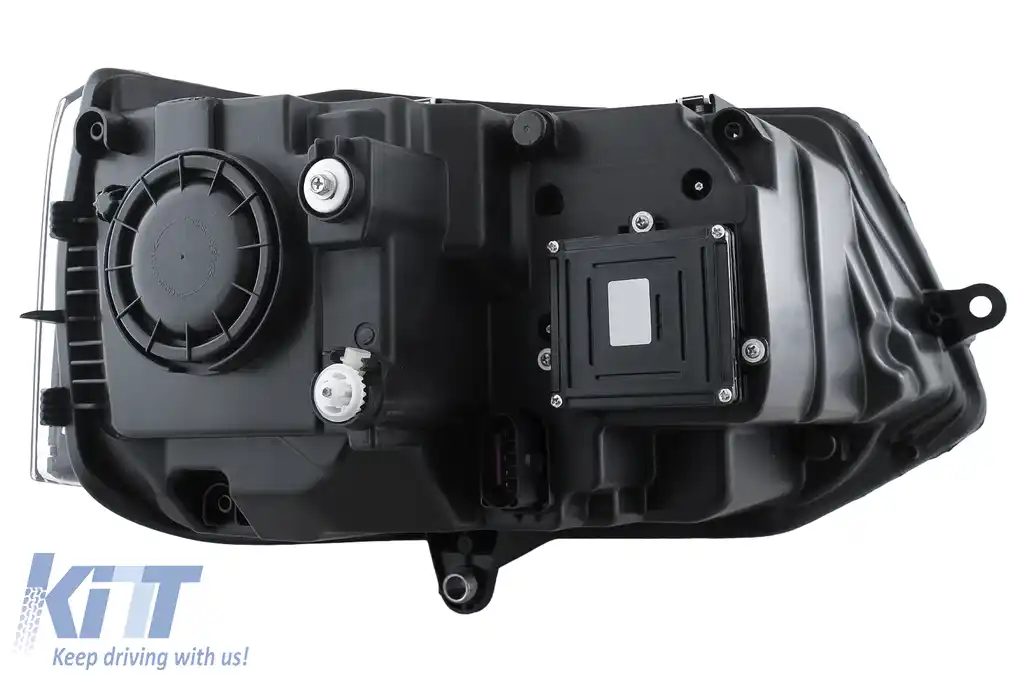 Faruri Full LED compatibil cu VW Transporter Caravelle Multivan T5 Facelift (2010-2015) Negru-image-6114507