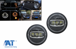 Faruri Full LED CREE Dublu Proiector compatibil cu Jeep Wrangler JK TJ LJ JL (1997-2017) 5 Stars Design-image-6081456