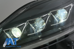 Faruri Full LED Semnal Dinamic compatibil cu LEXUS XE20 (2006-2013) Negru-image-6047683