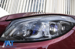 Faruri Full Multibeam LED compatibil cu Mercedes C-Class W205 S205 (2014-2018) LHD-image-6075588