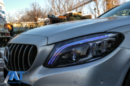 Faruri Full Multibeam LED compatibil cu Mercedes C-Class W205 S205 (2014-2018) LHD-image-6077406