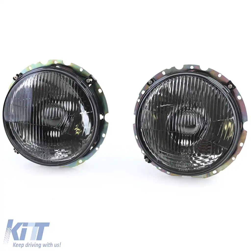 Faruri Fumuri Negre Ribbed potrivite pentru VW T3 79-92 + LT 75-85-image-6296765