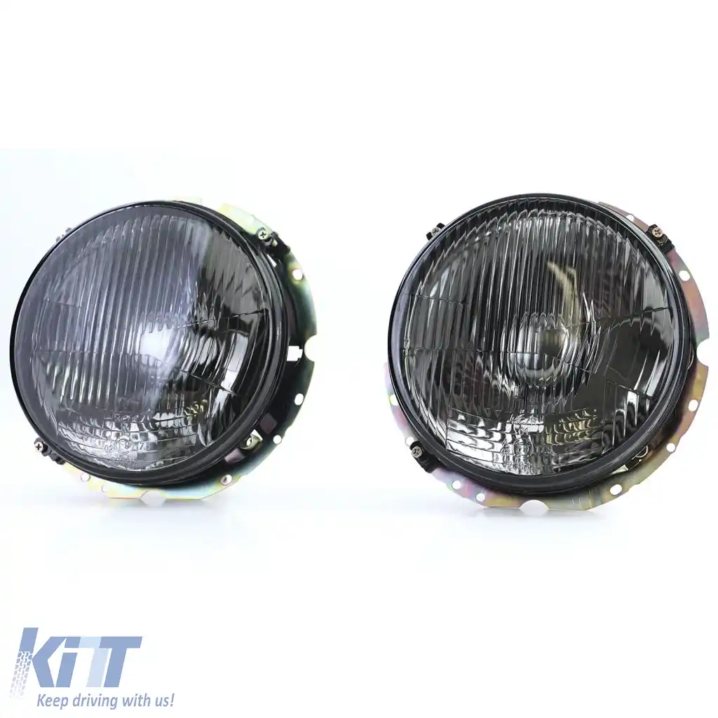 Faruri Fumuri Negre Ribbed potrivite pentru VW T3 79-92 + LT 75-85-image-6296767