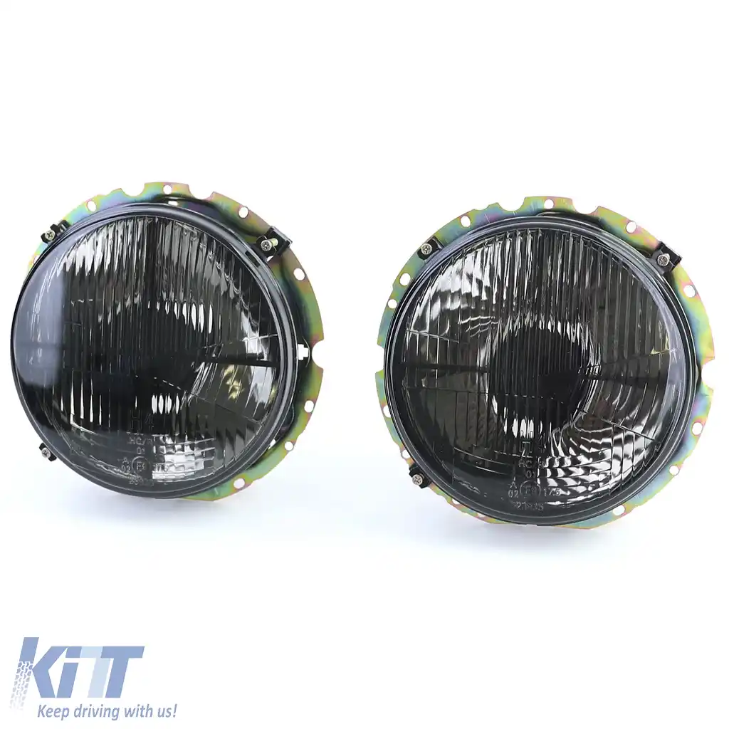 Faruri Fumurii Negri cu Mira potrivite pentru VW T3 79-92 + LT 75-85-image-6210192