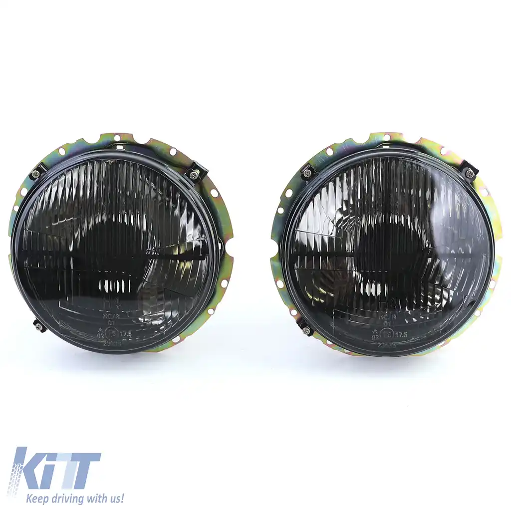 Faruri Fumurii Negri cu Mira potrivite pentru VW T3 79-92 + LT 75-85-image-6210195