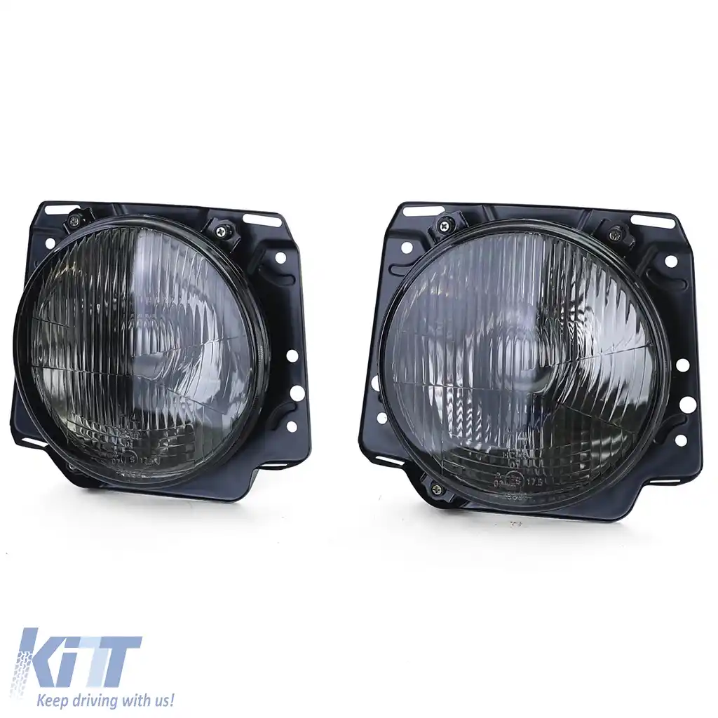 Faruri H4 fumurii cu nervuri, potrivite pentru VW Golf 2 83-91-image-6200022